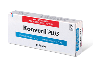 KONVERIL PLUS 20 MG / 12,5 MG TABLET  20 TABLET